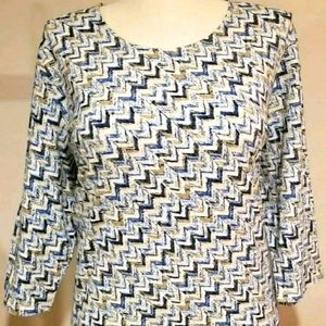 CJ Banks 3/4 sleeve top size 3X